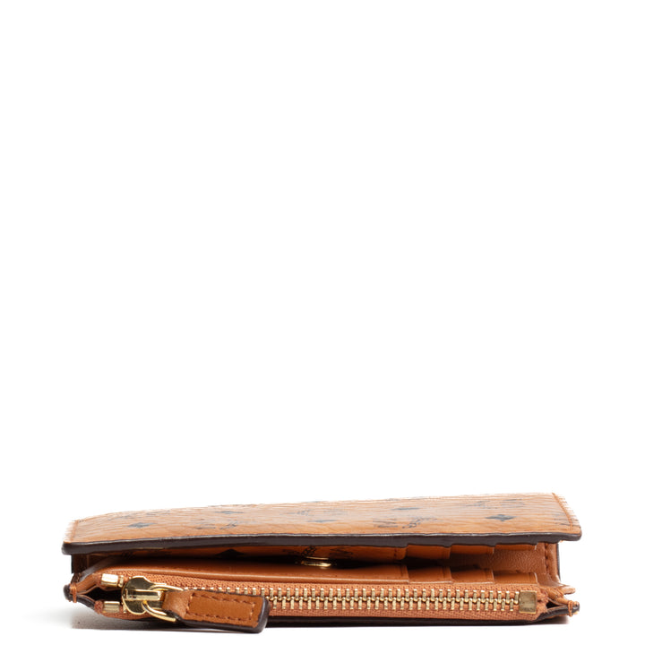 MCM Bifold Zip Card Wallet Visetos