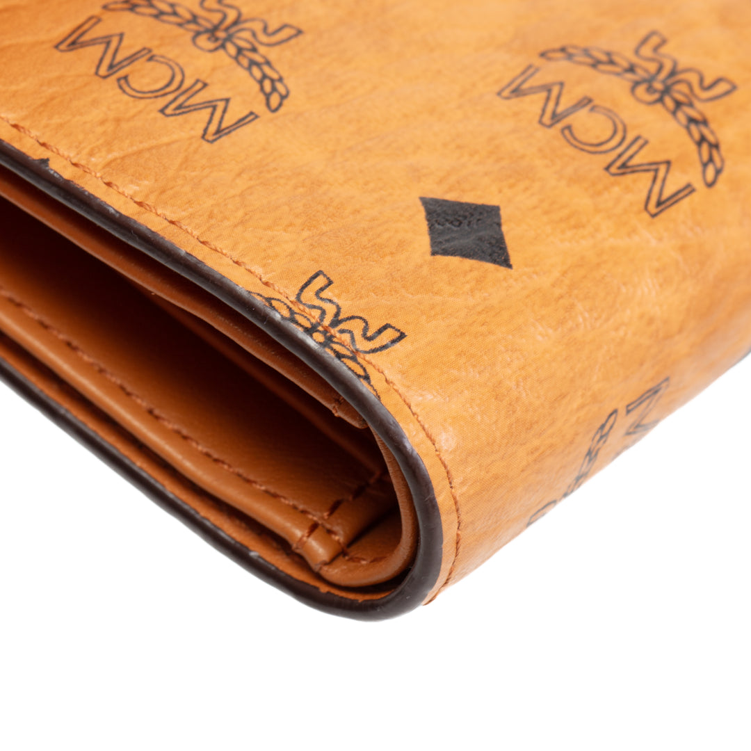 MCM Bifold Zip Card Wallet Visetos