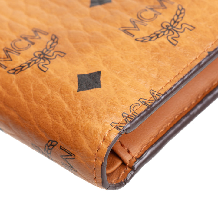 MCM Bifold Zip Card Wallet Visetos