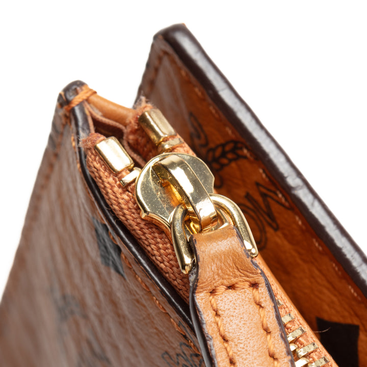 MCM Bifold Zip Card Wallet Visetos