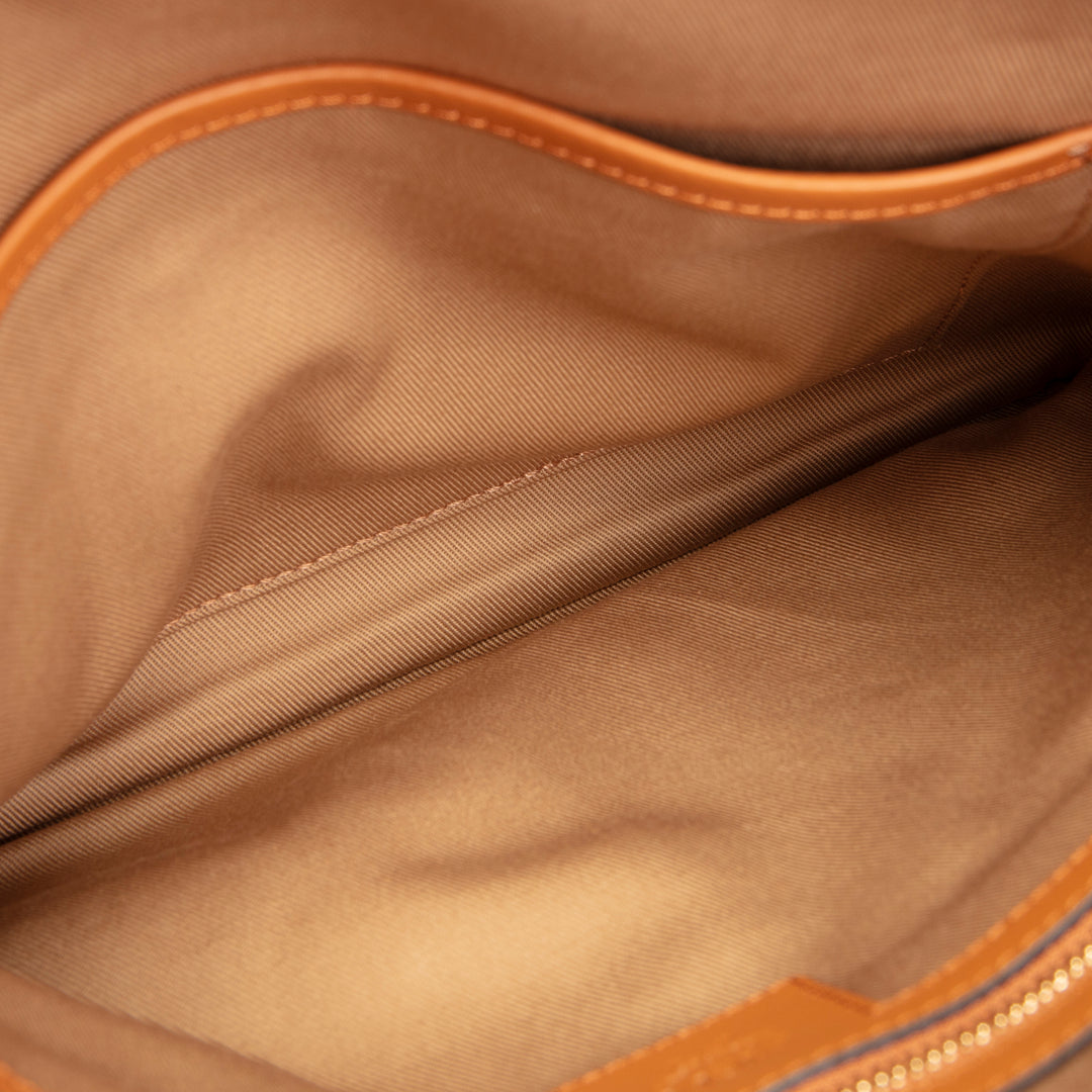 MCM Visetos Pouch Crossbody - Cognac