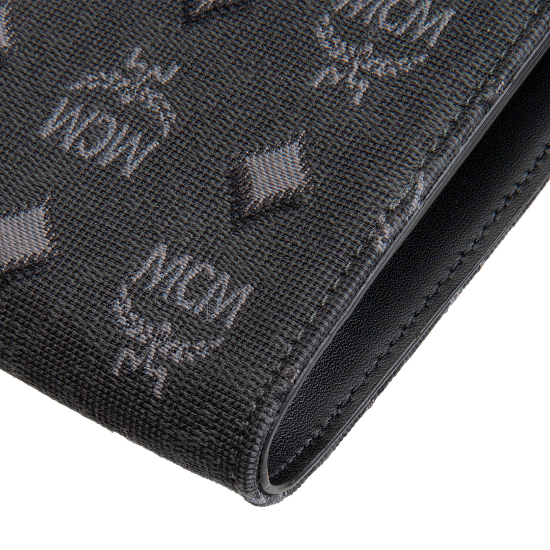 MCM Denim Visetos Aren Crossbody - Black