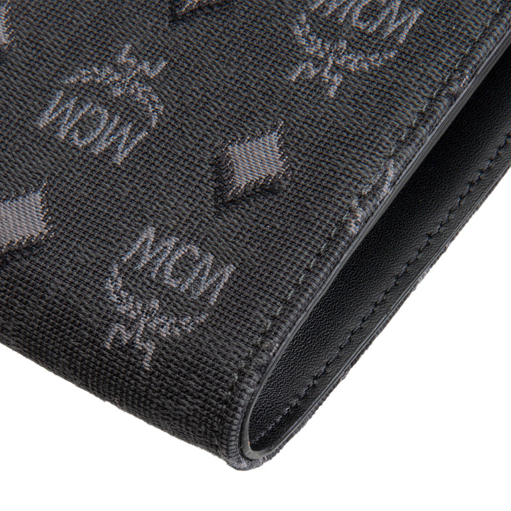 MCM Denim Visetos Aren Crossbody - Black