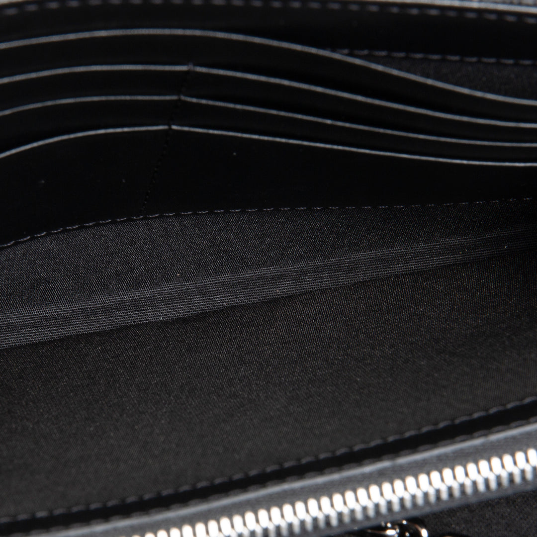 MCM Denim Visetos Aren Crossbody - Black