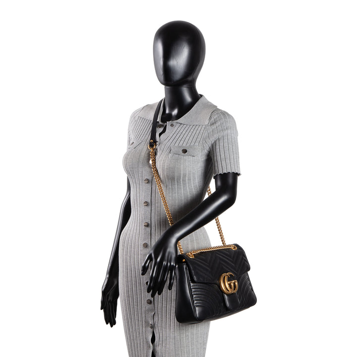 GUCCI GG Marmont Shoulder Flap Bag