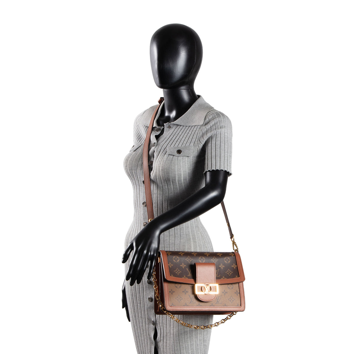 LOUIS VUITTON Monogram Reverse Dauphine MM