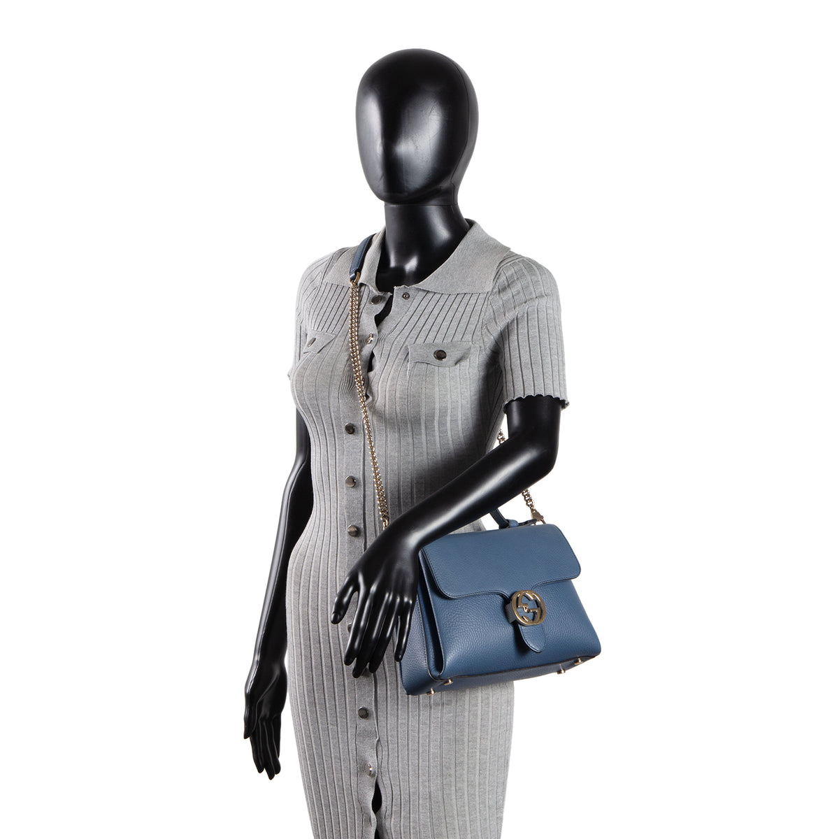 GUCCI Interlocking GG Top Handle - Blue