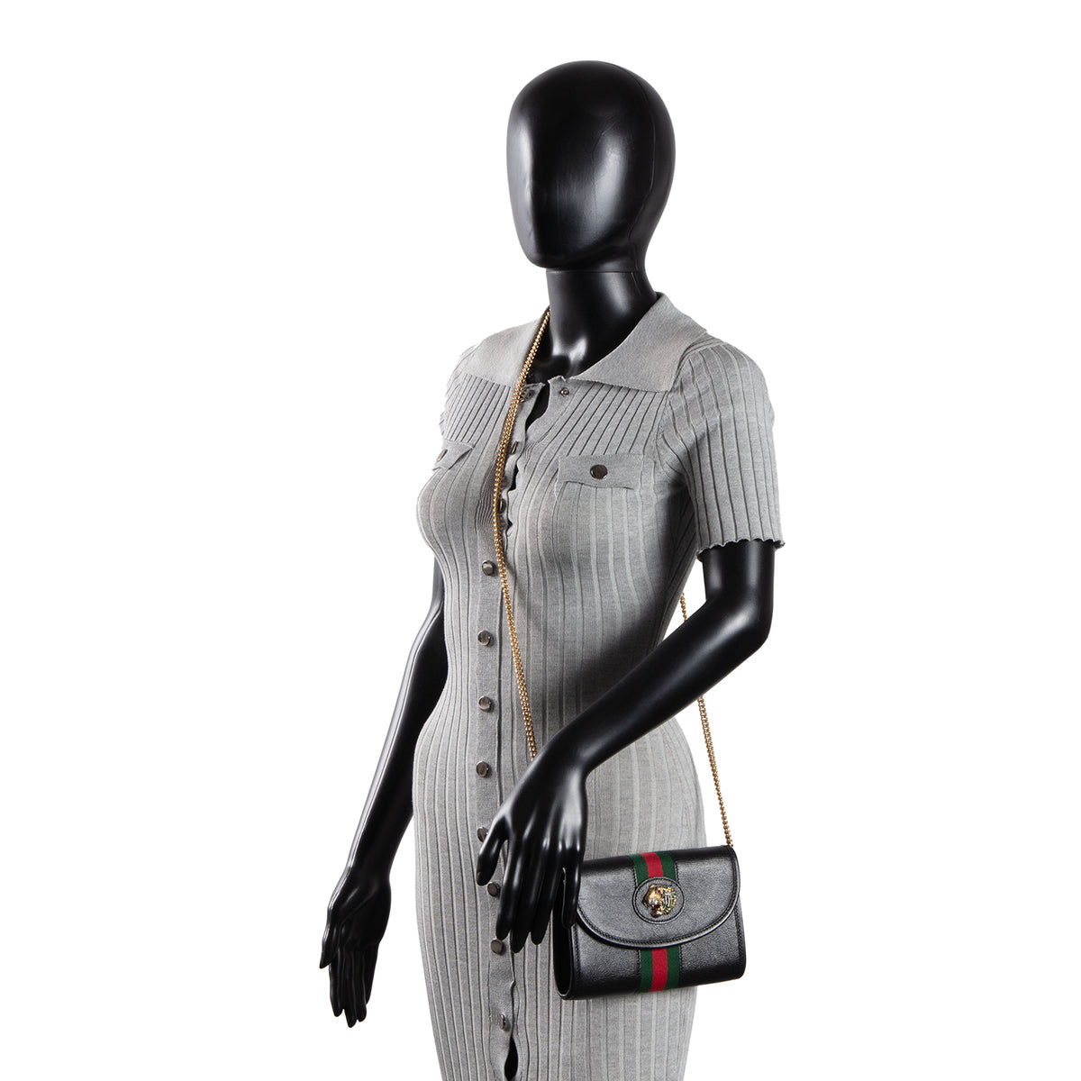 GUCCI Rajah Mini Leather Crossbody