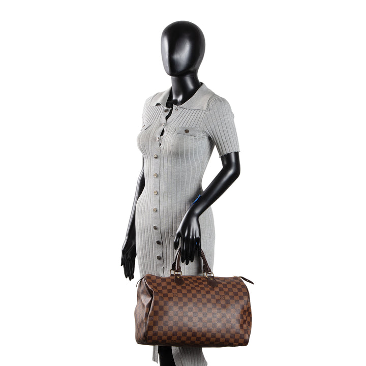 LOUIS VUITTON Damier Ebene Speedy 35