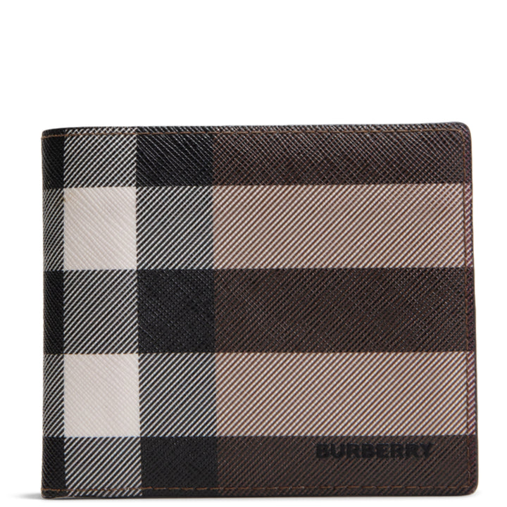 BURBERRY Check & Leather Bifold Wallet