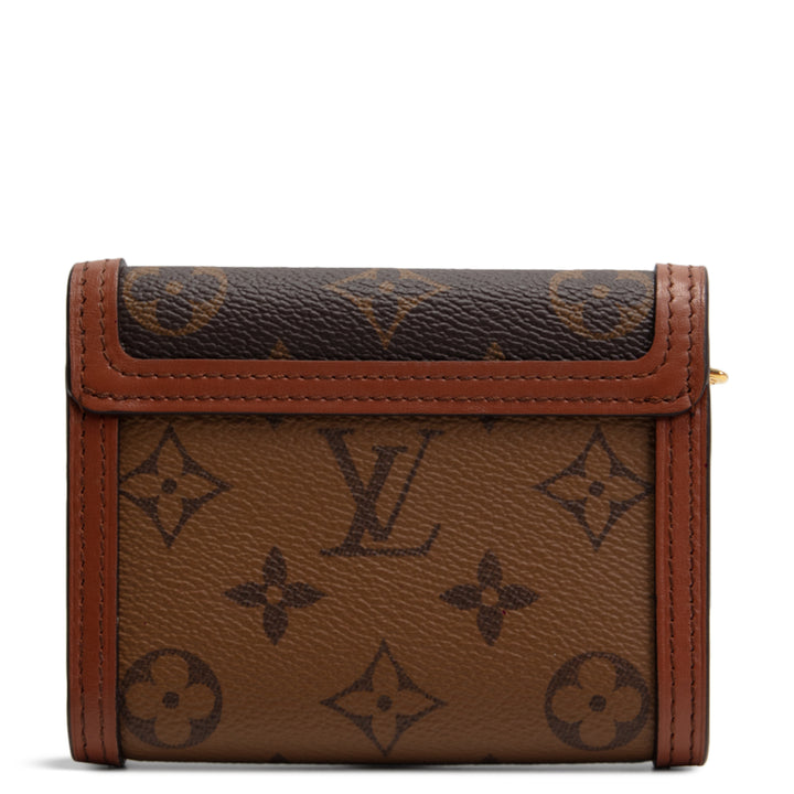 LOUIS VUITTON Dauphine Compact Wallet Reverse Monogram