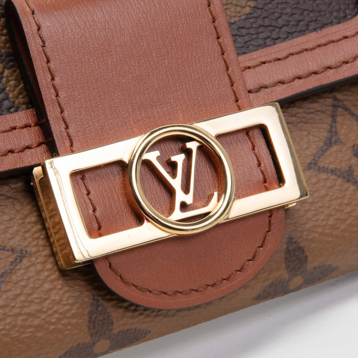 LOUIS VUITTON Dauphine Compact Wallet Reverse Monogram