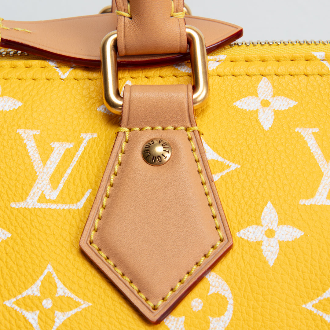 LOUIS VUITTON Monogram Speedy Bandouliere P9 25 Runway - Jaune Mat Yellow