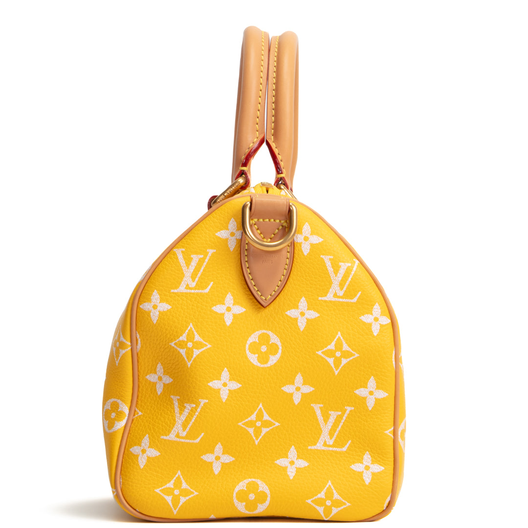 LOUIS VUITTON Monogram Speedy Bandouliere P9 25 Runway - Jaune Mat Yellow