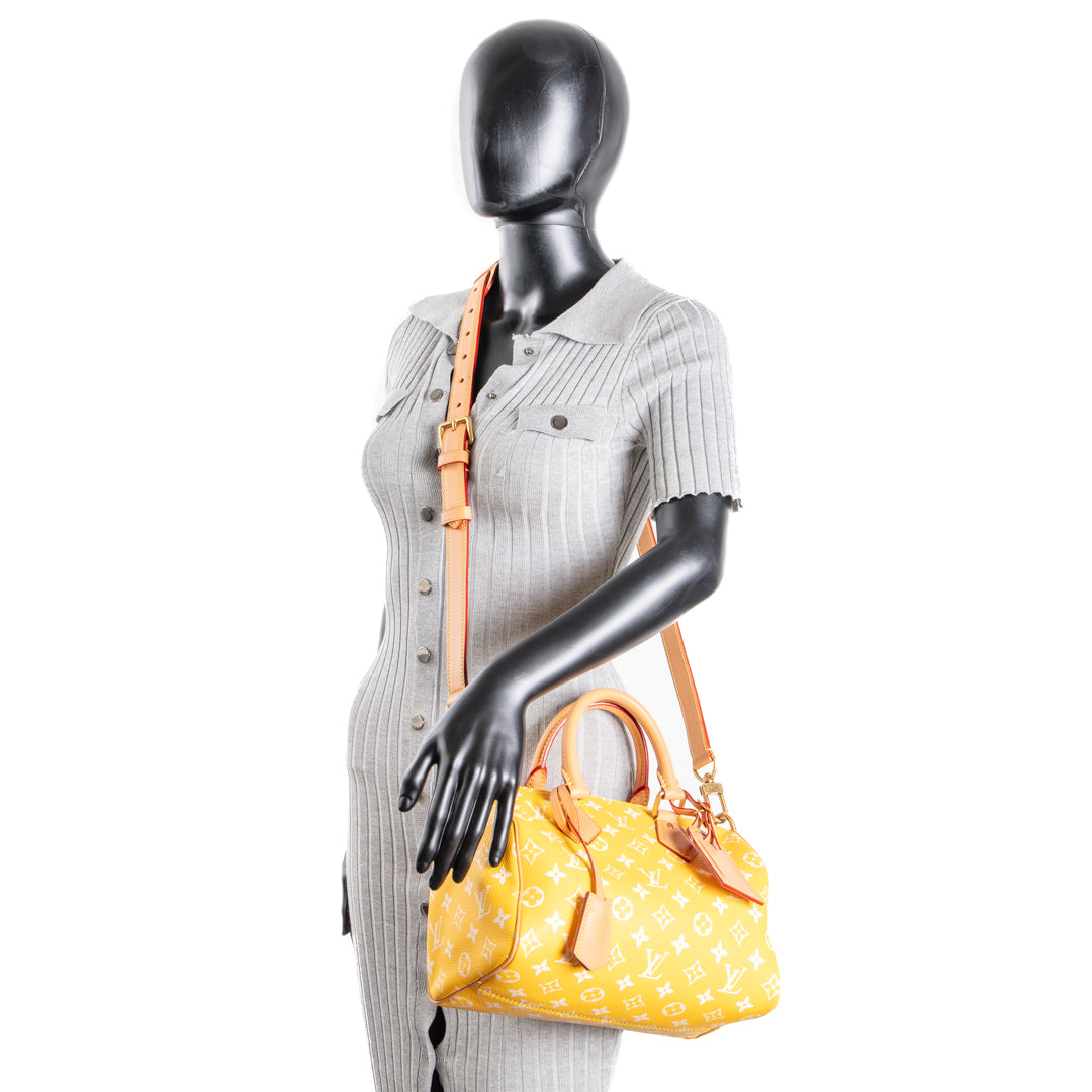 LOUIS VUITTON Monogram Speedy Bandouliere P9 25 Runway - Jaune Mat Yellow