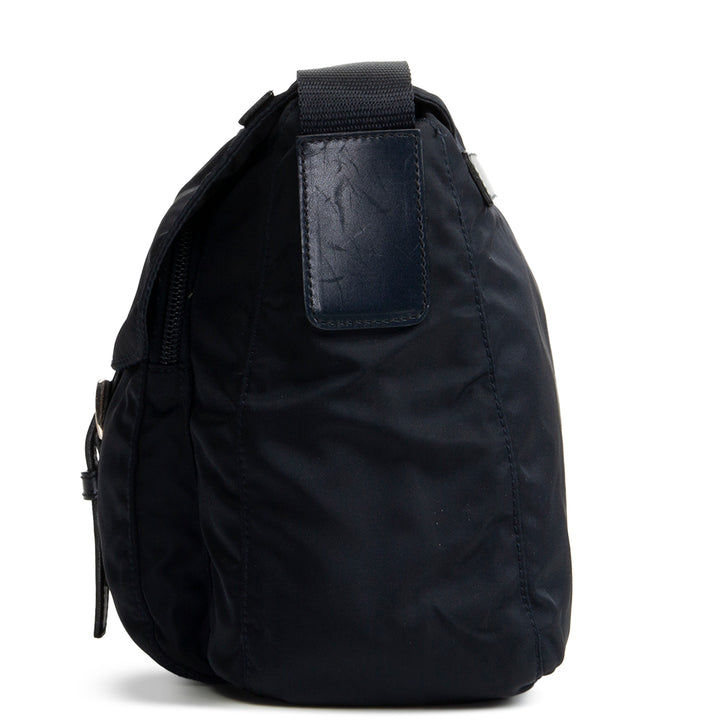 PRADA Tessuto Nylon Messenger Bag - Navy Blue
