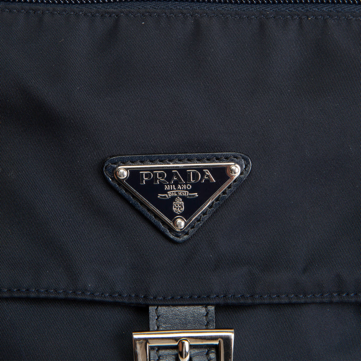 PRADA Tessuto Nylon Messenger Bag - Navy Blue
