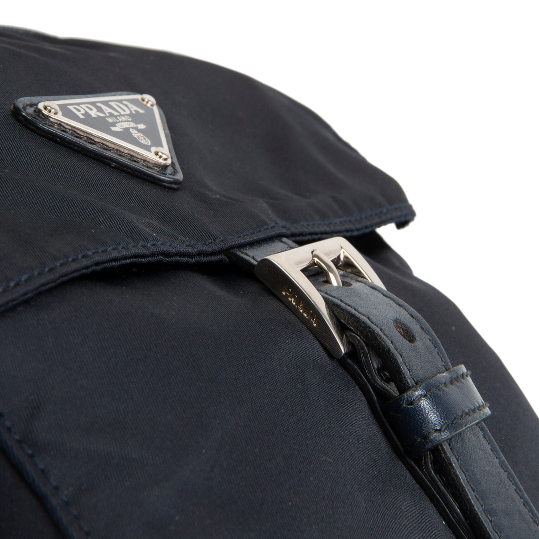 PRADA Tessuto Nylon Messenger Bag - Navy Blue