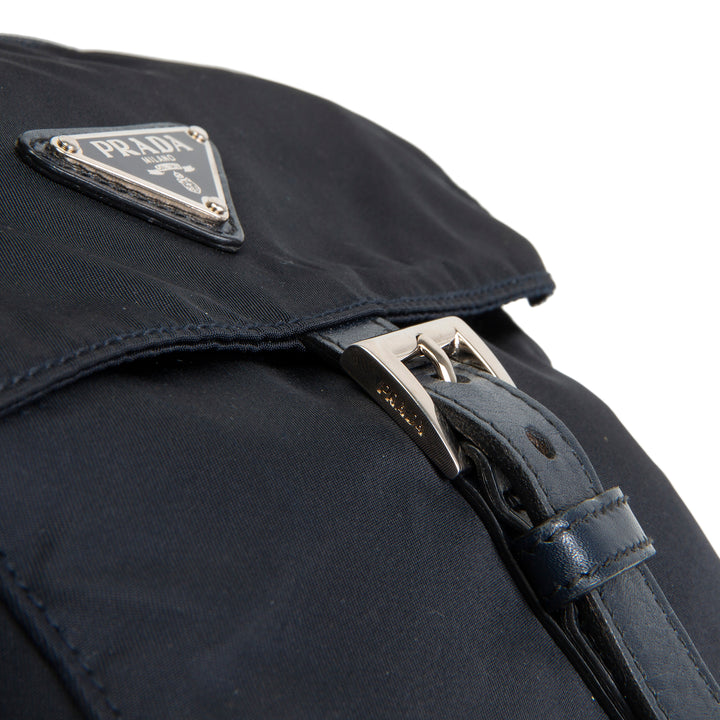 PRADA Tessuto Nylon Messenger Bag - Navy Blue