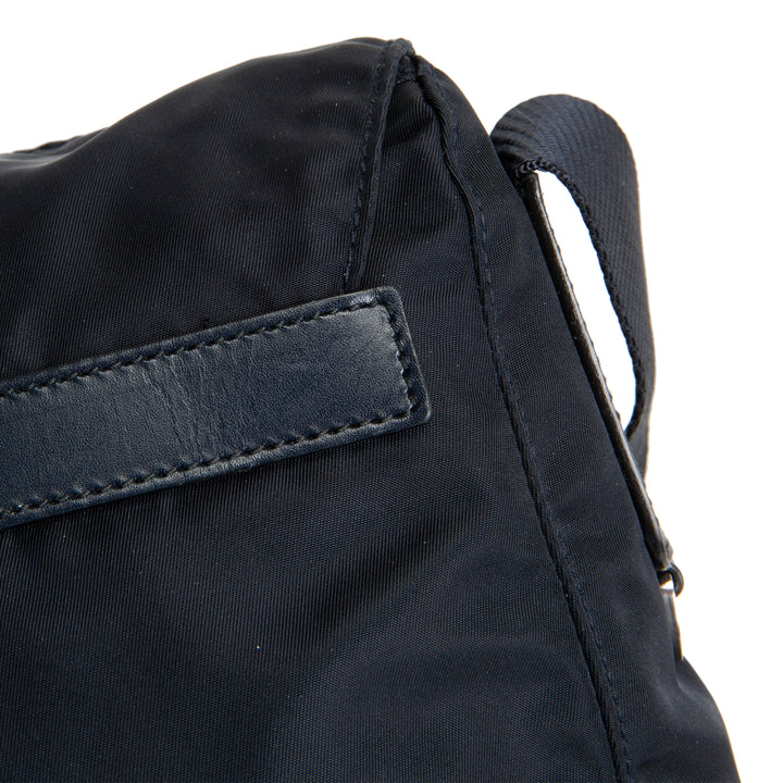 PRADA Tessuto Nylon Messenger Bag - Navy Blue