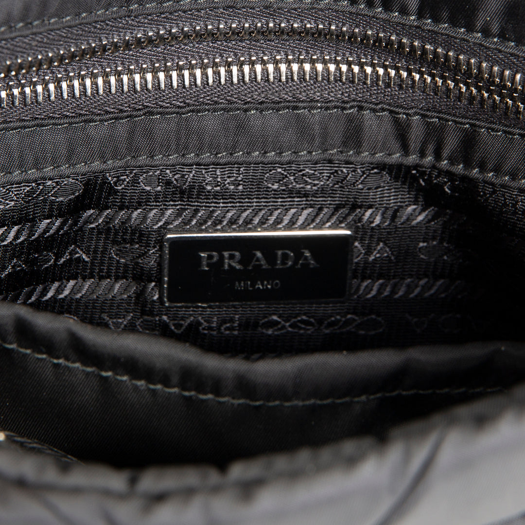 PRADA Re-Nylon Padded Shoulder Bag - Black