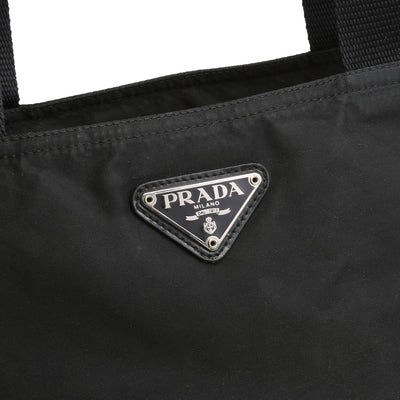 PRADA Tessuto Nylon Tote - Black - OUTLET FINAL SALE