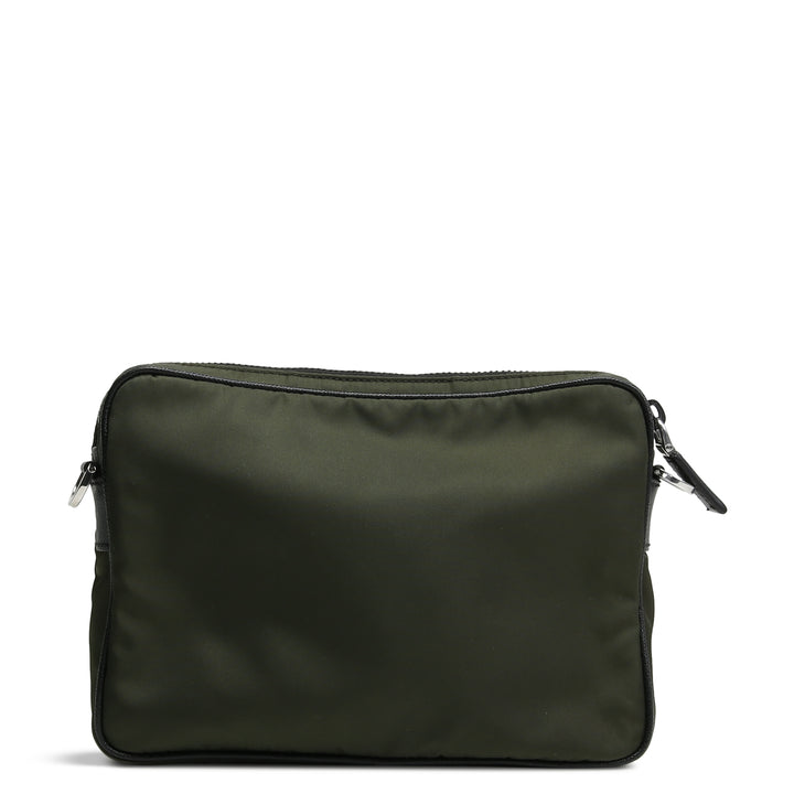 PRADA Re-Nylon Saffiano Shoulder Bag - Tundra(Green)