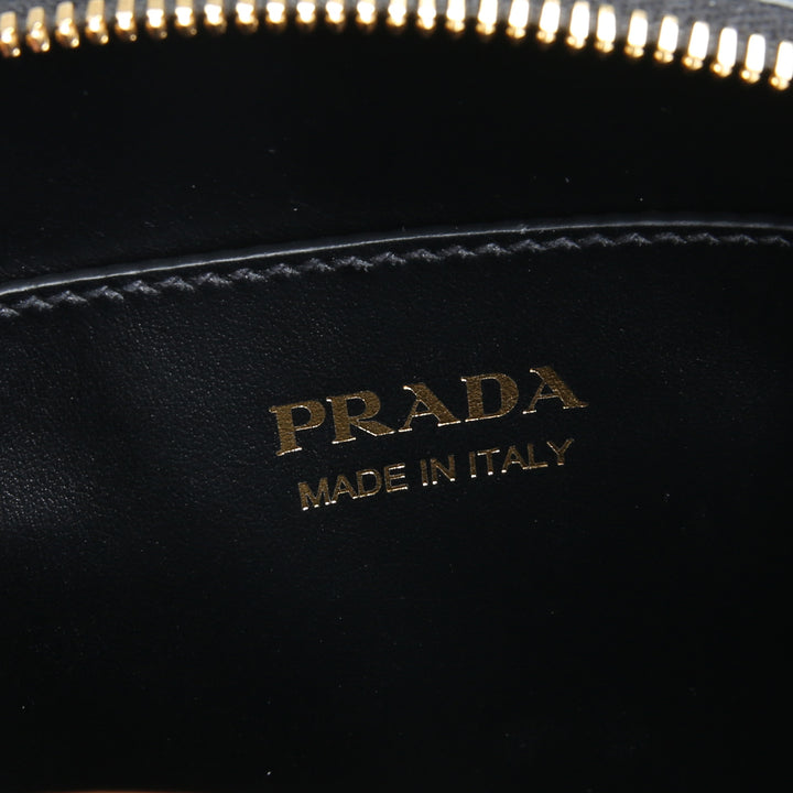 PRADA Mini Leather Shoulder Bag- Black