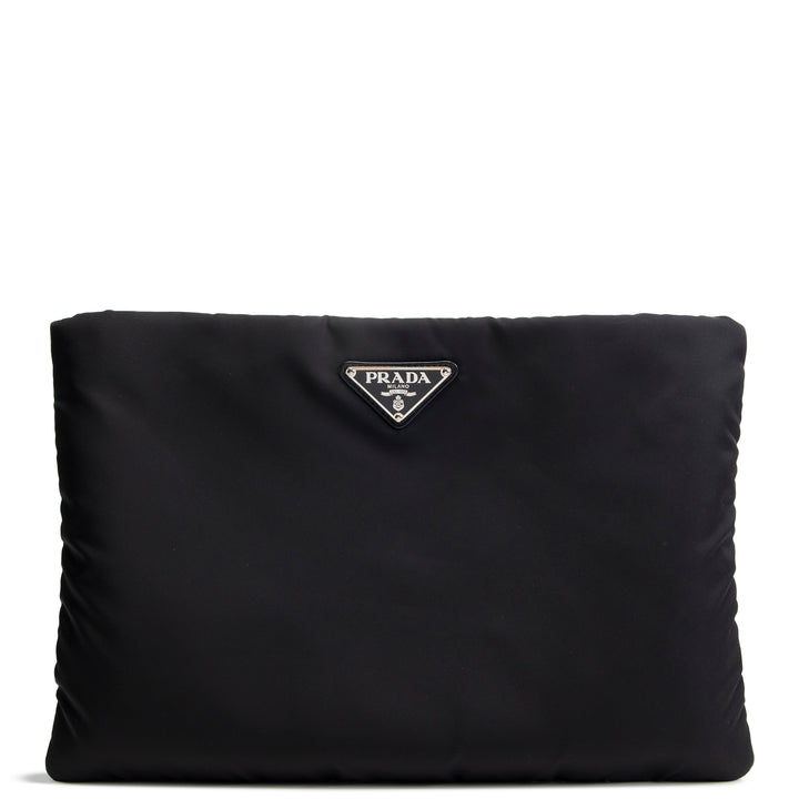 PRADA Nylon Chain Shoulder Bag - Black