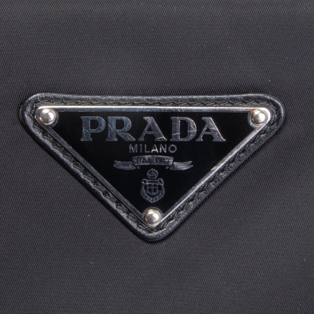 PRADA Nylon Chain Shoulder Bag - Black