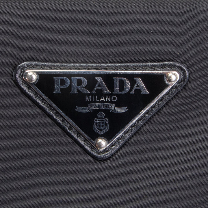 PRADA Nylon Chain Shoulder Bag - Black