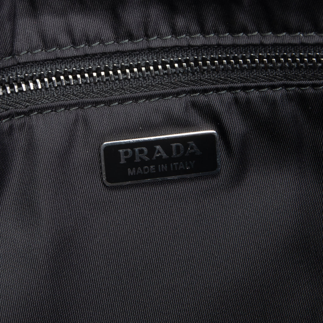 PRADA Nylon Chain Shoulder Bag - Black