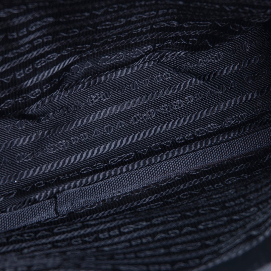 PRADA Triangolo Symbole Camera Bag - Black & Green