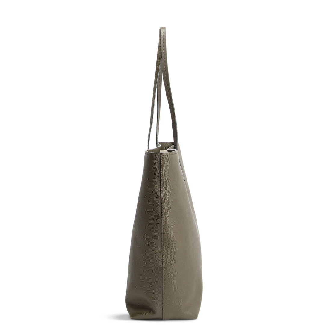 PRADA Saffiano Leather Shopping Tote - Olive Green
