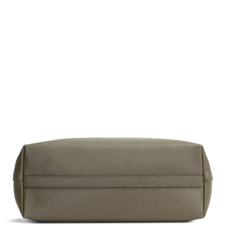 PRADA Saffiano Leather Shopping Tote - Olive Green