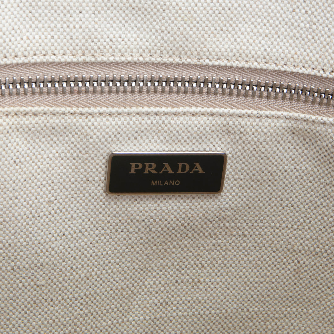 PRADA Saffiano Leather Shopping Tote - Olive Green