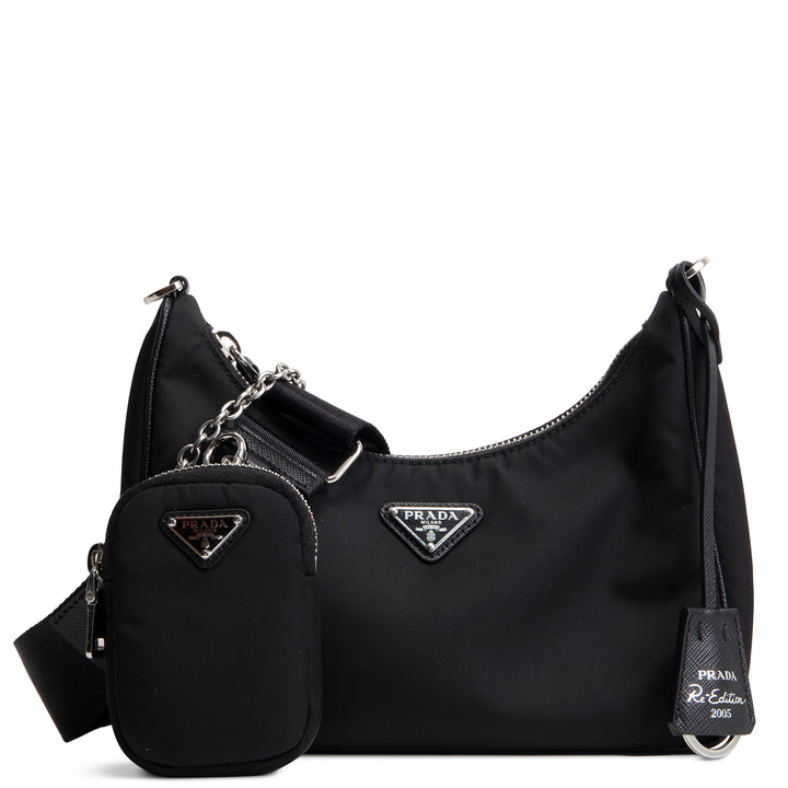PRADA Nylon Re-Edition 2005 Shoulder Bag - Black