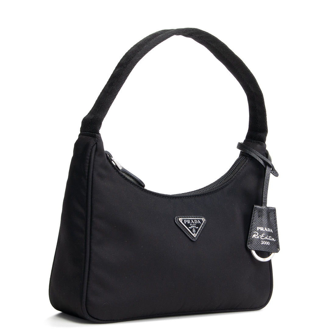PRADA Nylon Re-Edition 2000 Shoulder Bag -Black OUTLET FINAL SALE