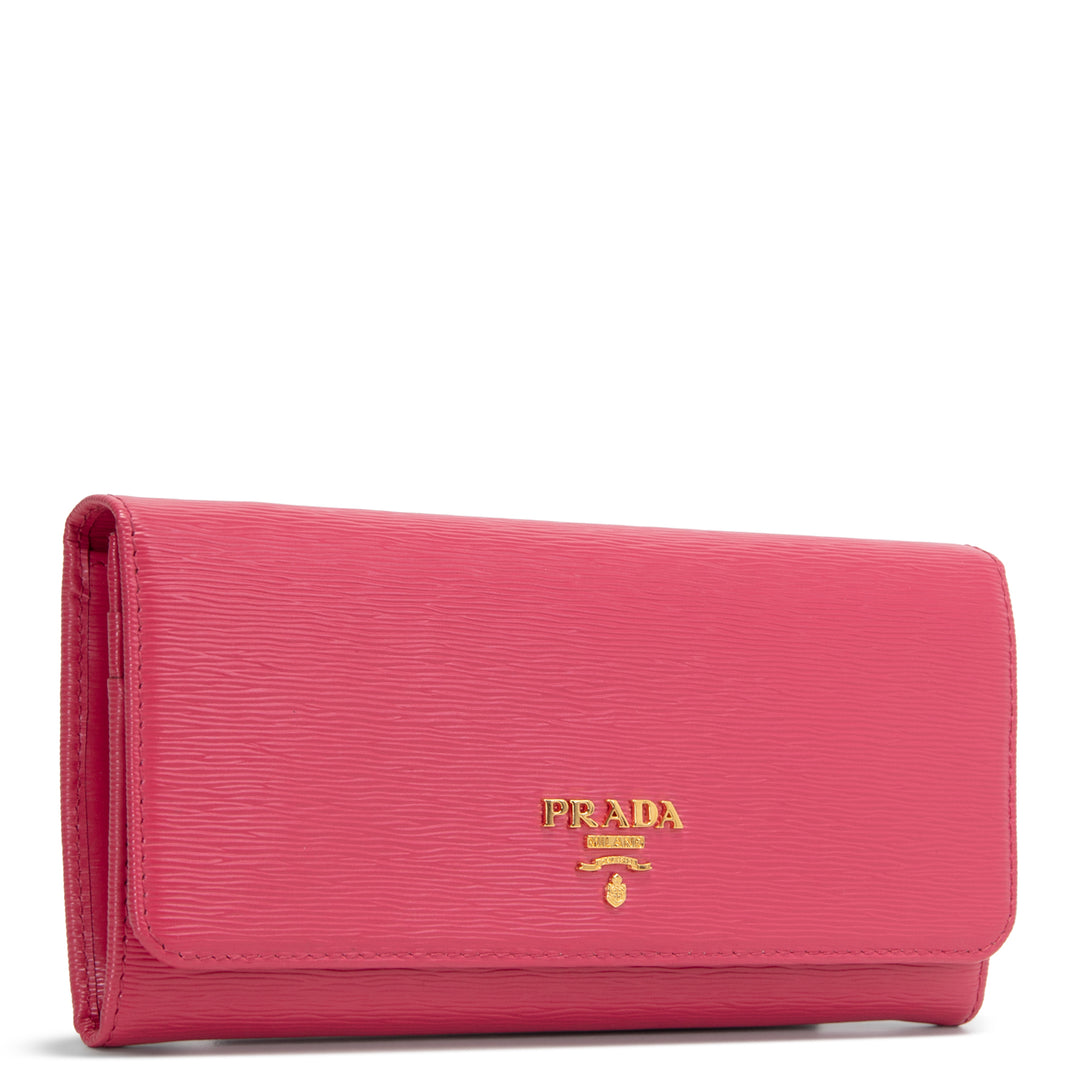 PRADA Saffiano Wallet - Pink