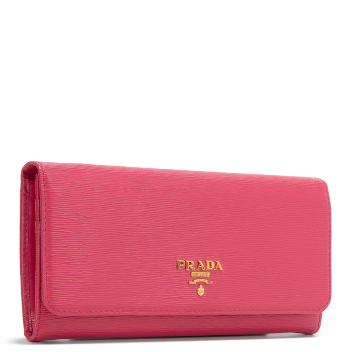 PRADA Saffiano Wallet - Pink