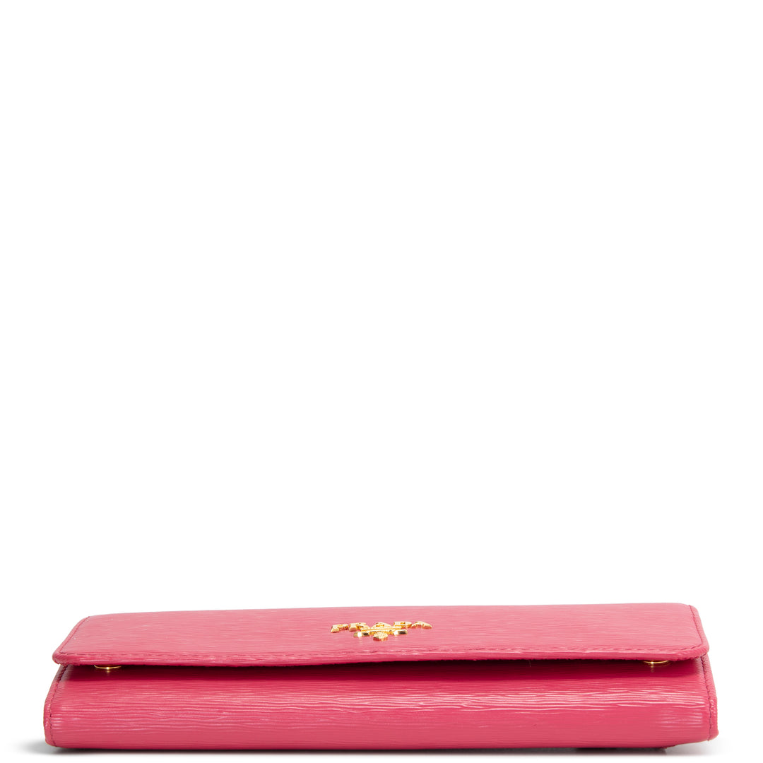 PRADA Saffiano Wallet - Pink