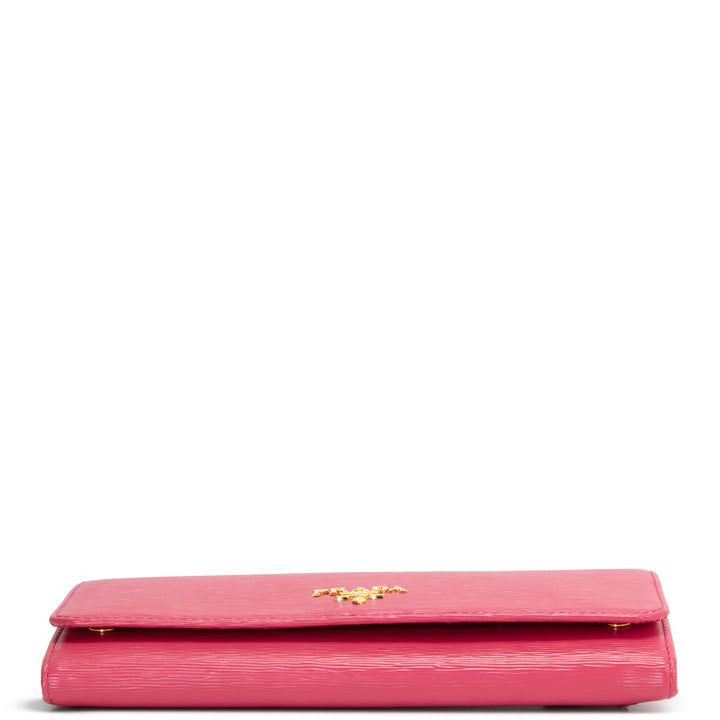 PRADA Saffiano Wallet - Pink