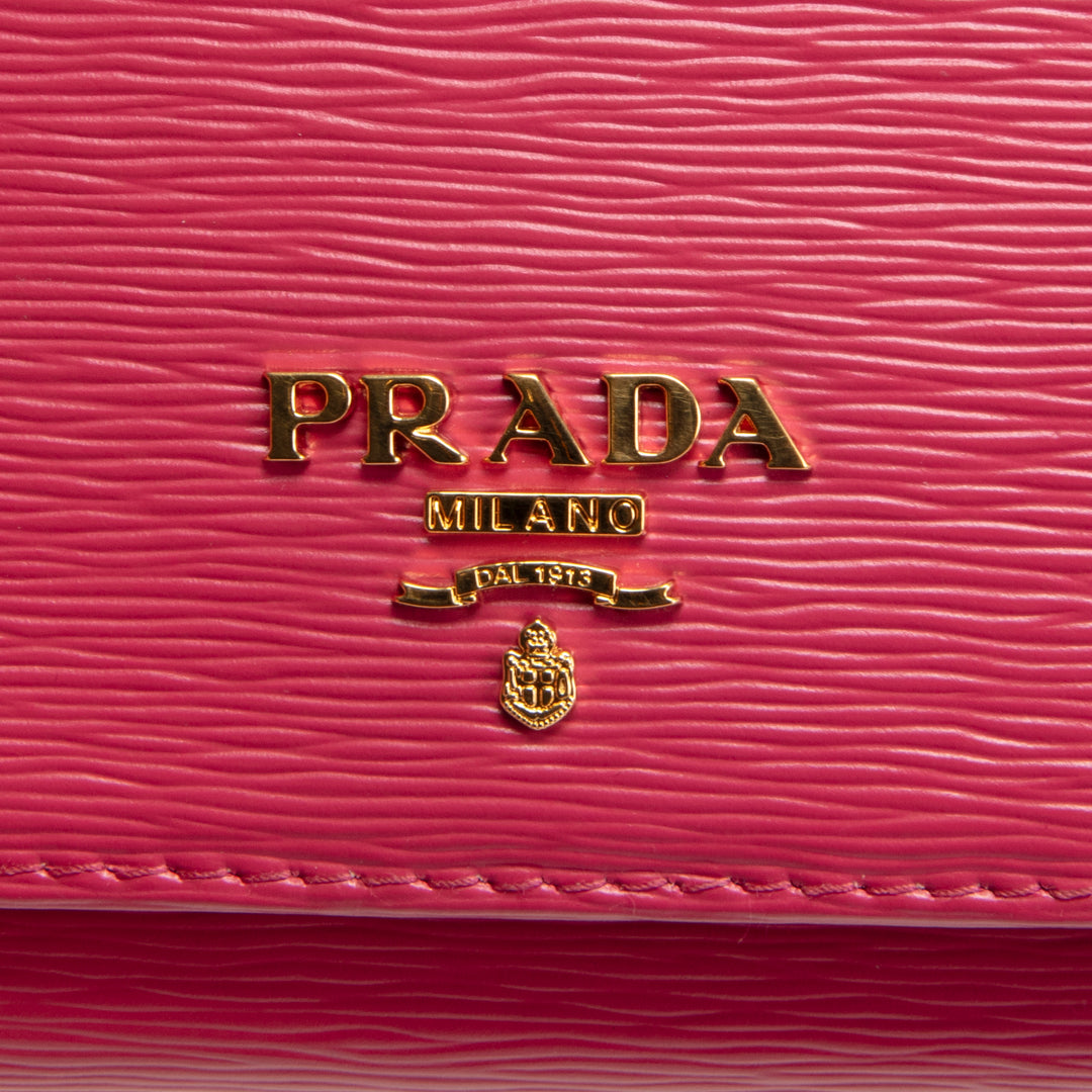 PRADA Saffiano Wallet - Pink