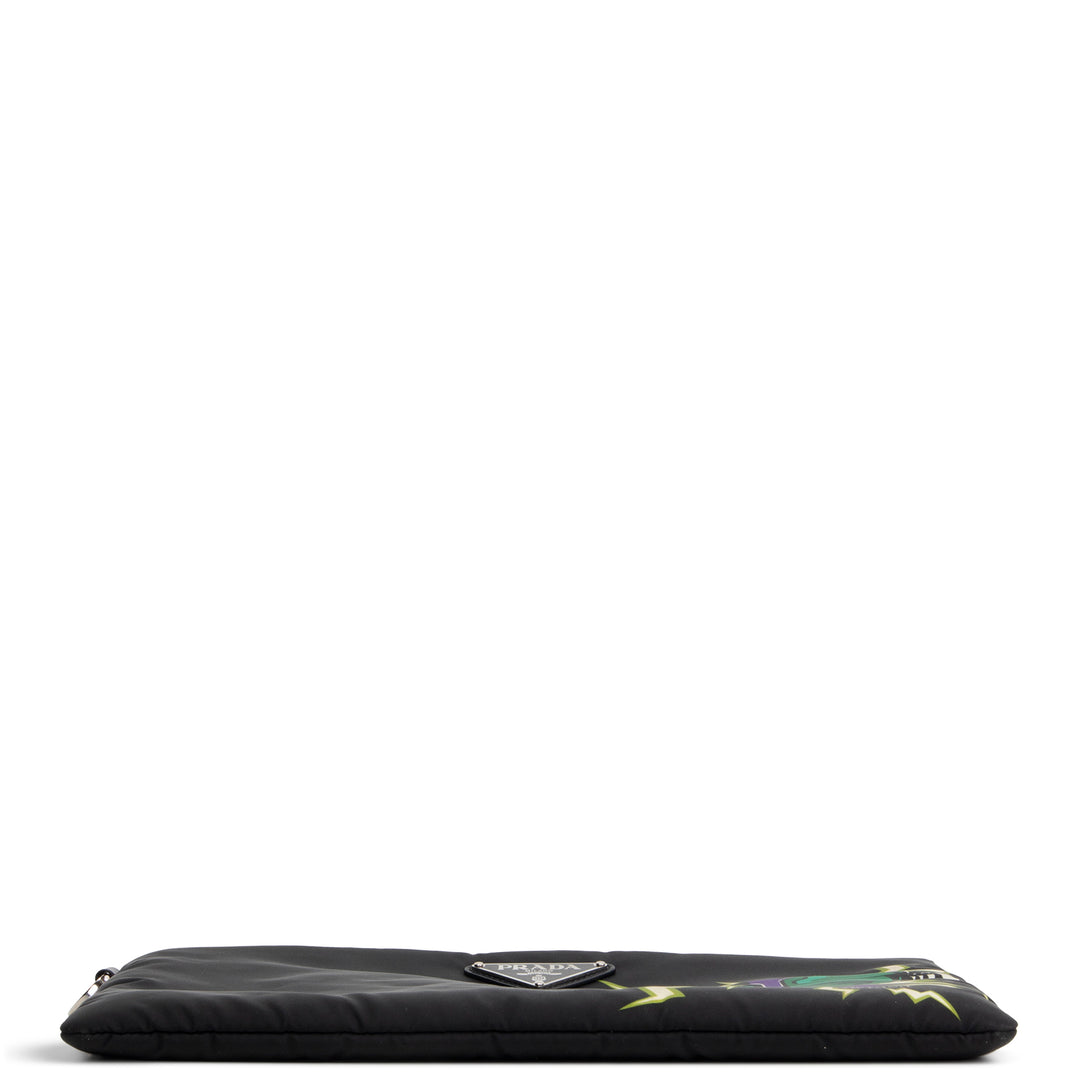 PRADA x Universal Studios Frankenstein Heart Tessuto Nylon Pouch - Black