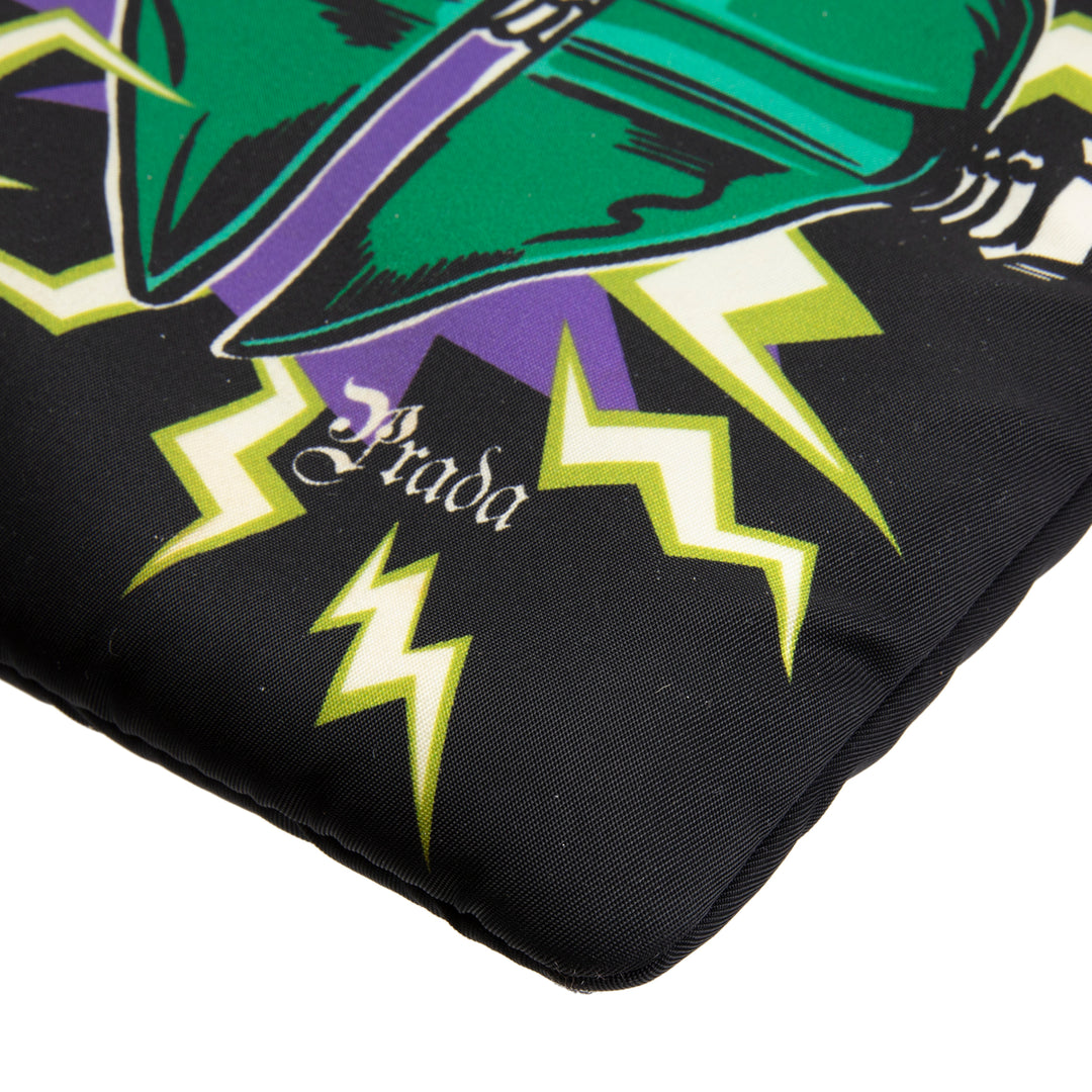 PRADA x Universal Studios Frankenstein Heart Tessuto Nylon Pouch - Black