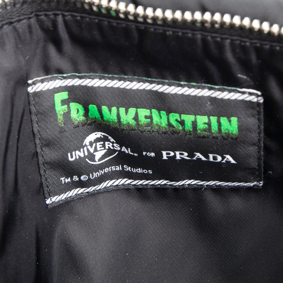 PRADA x Universal Studios Frankenstein Heart Tessuto Nylon Pouch - Black