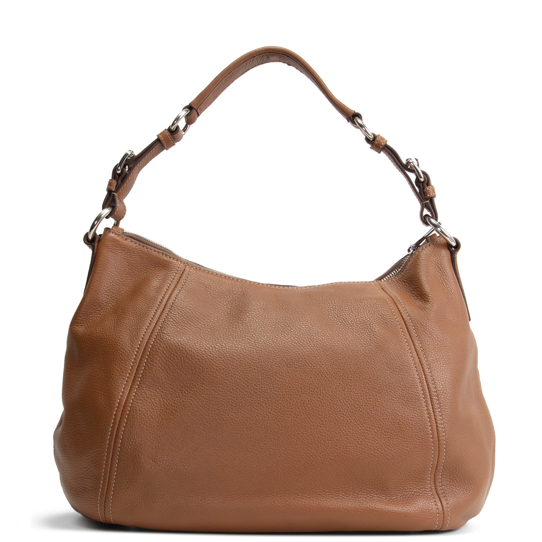 PRADA Vitello Phenix Hobo - Brown