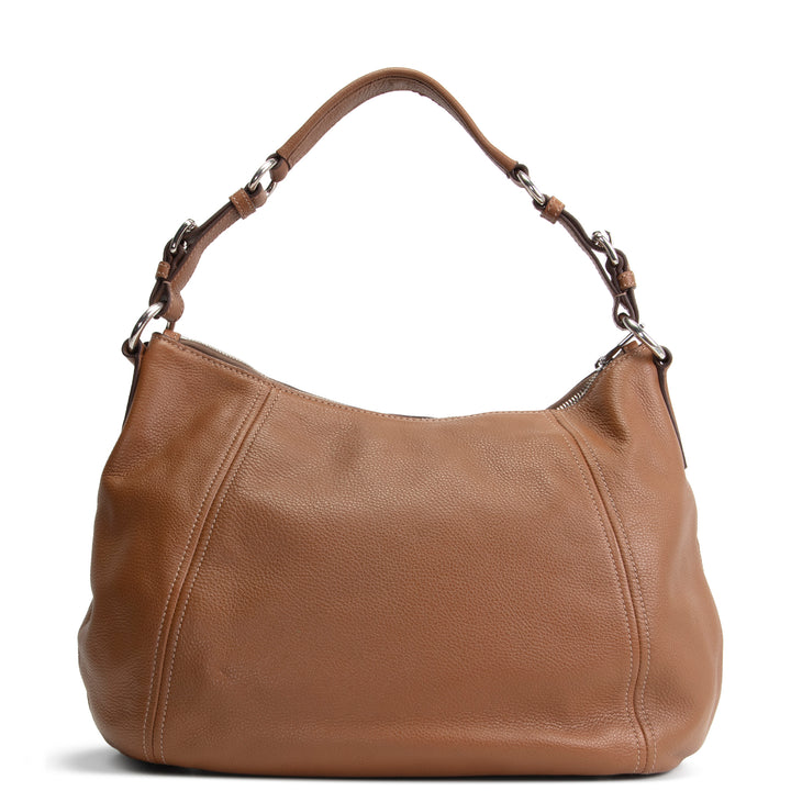 PRADA Vitello Phenix Hobo - Brown