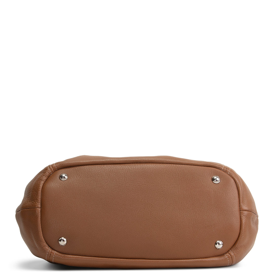 PRADA Vitello Phenix Hobo - Brown