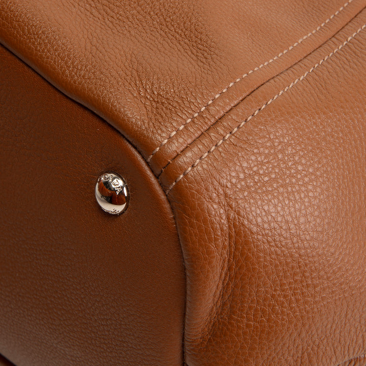 PRADA Vitello Phenix Hobo - Brown